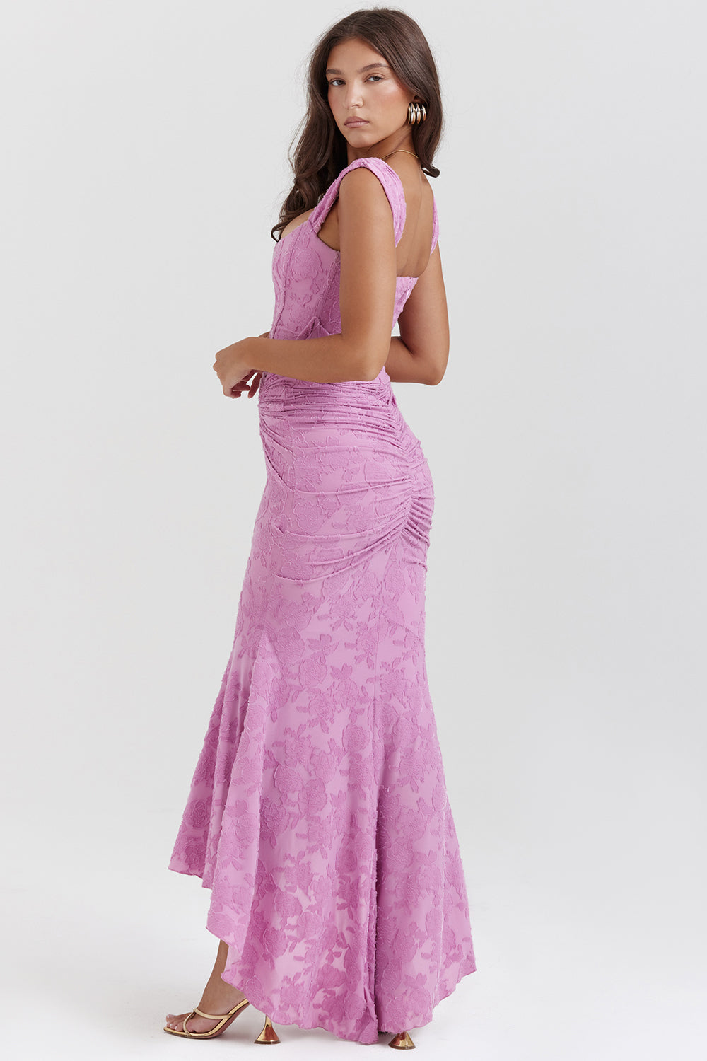Elegant Evening Collection | Women's Cocktail Dress with Figure-Sculpting Ruching | Chic Sleeveless Design for Special Occasions 4