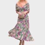 Elegant Evening Dress | Off-Shoulder Gown with Flattering Fit | Timeless Style for Special Occasions 1