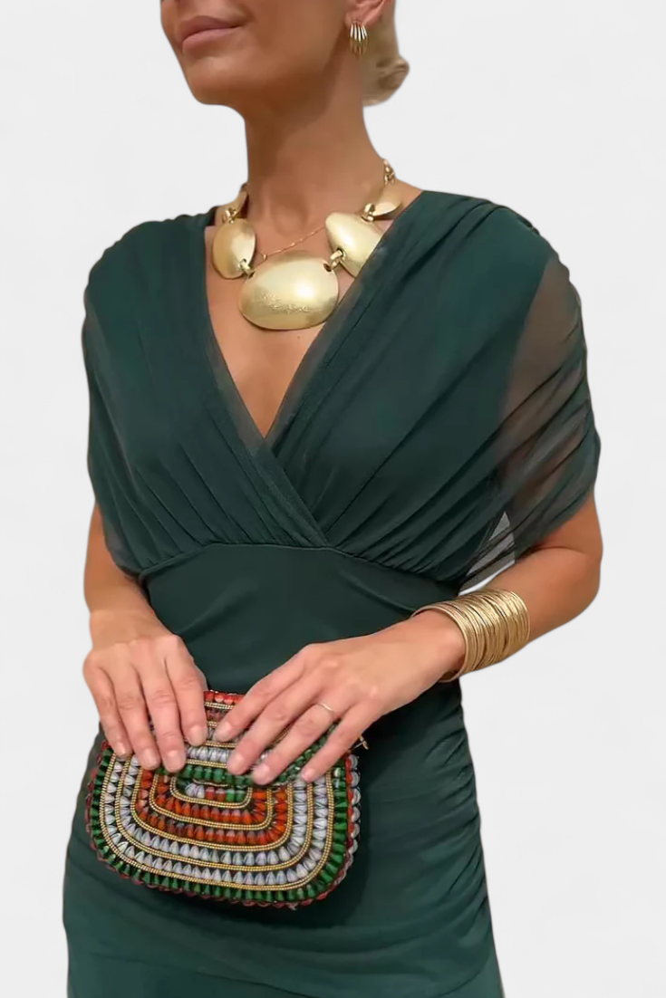 Elegant Evening Dress | Off-Shoulder Gown with Flattering Fit | Timeless Style for Special Occasions 11