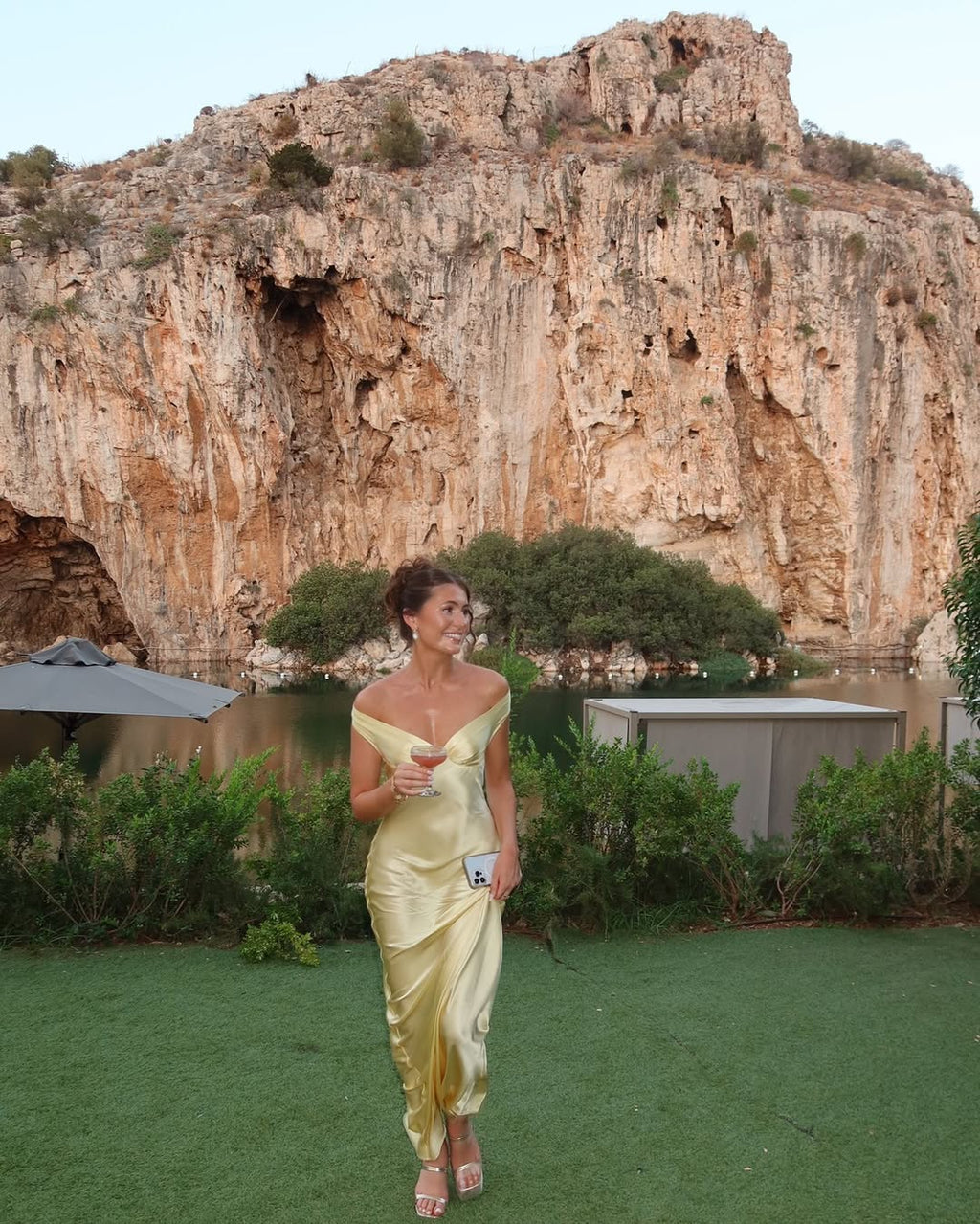 Elegant Evening Gown | Off-Shoulder Satin Dress with Sculpted Bodice | Flattering Fit for Special Occasions 4