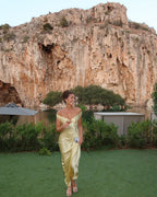 Elegant Evening Gown | Off-Shoulder Satin Dress with Sculpted Bodice | Flattering Fit for Special Occasions 4