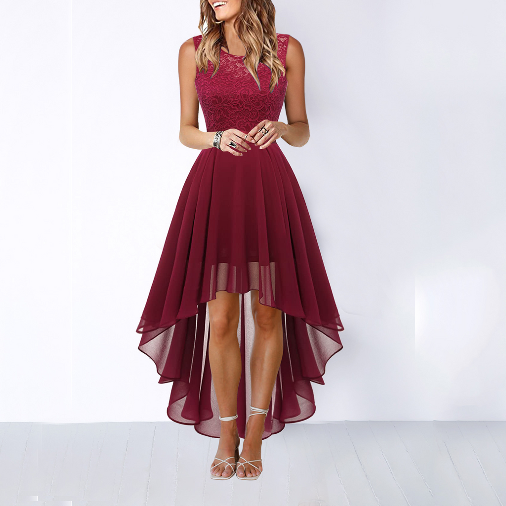 Elegant High-Low Dress | Women's Wedding Guest Dress with Flattering Silhouette | Perfect for Formal Events and Celebrations 3
