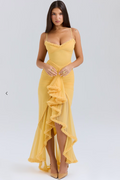 Elegant Lace Ruched Dress | Women's Cocktail Dress with Cascading Ruffles | Flattering Silhouette for Effortless Elegance 0
