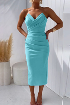 Elegant Lace Strapless Dress for Women with Sculpted Silhouette | Perfect for Weddings and Special Occasions 4