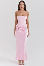 Elegant Lace Strapless Evening Dress for Women with Hourglass Fit | Timeless Glamour for Formal Events 2