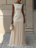 Elegant Maxi Dress | Sleeveless Pleated Design for Effortless Style | Long Dresses for Women 0
