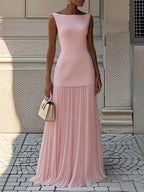 Elegant Maxi Dress | Sleeveless Pleated Design for Effortless Style | Long Dresses for Women 1