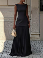 Elegant Maxi Dress | Sleeveless Pleated Design for Effortless Style | Long Dresses for Women 2