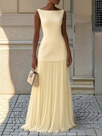 Elegant Maxi Dress | Sleeveless Pleated Design for Effortless Style | Long Dresses for Women 4