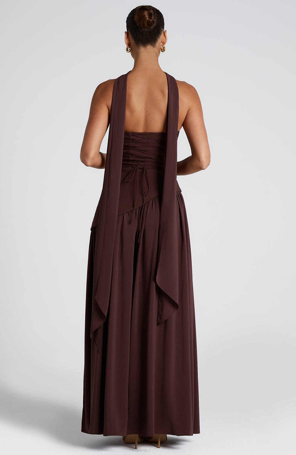 Elegant Maxi Dress with Asymmetrical Hem & High Thigh Slit | Long Dress for Women