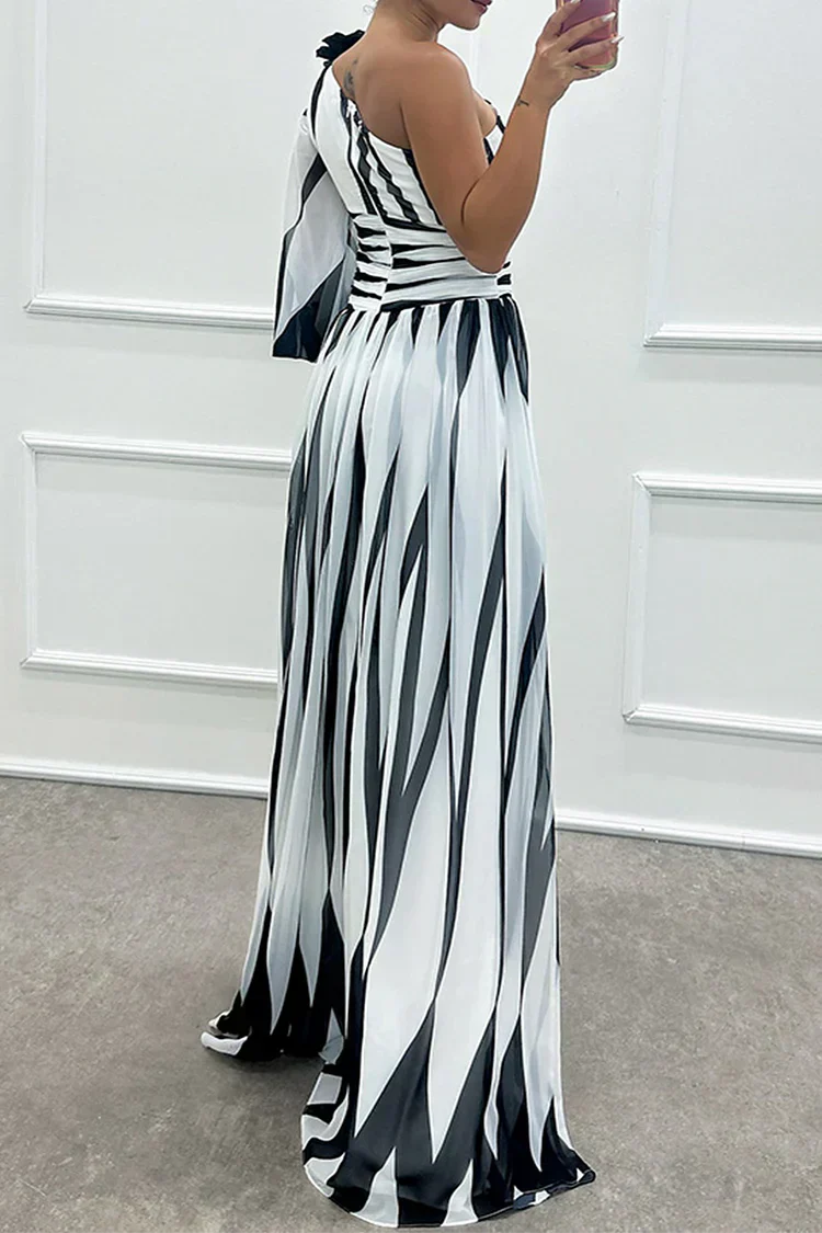 Elegant Maxi Dresses for Women | One Shoulder Asymmetric Design for Timeless Style 2