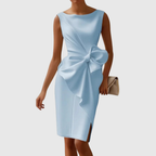 Elegant Midi Dresses for Women with Sculpted Bow Detail | Perfect for Sophisticated Events 3
