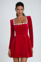 Elegant Mini Dress | Women's Wedding Guest Dress with Flattering Fit | Comfortable Fabric for Effortless Style 4