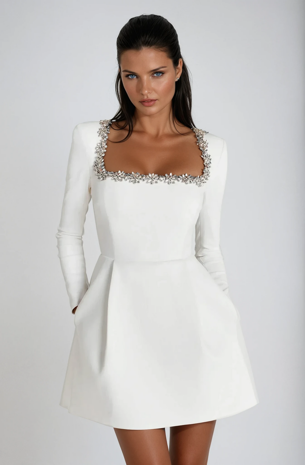 Elegant Mini Dress | Women's Wedding Guest Dress with Flattering Fit | Comfortable Fabric for Effortless Style 5