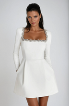 Elegant Mini Dress | Women's Wedding Guest Dress with Flattering Fit | Comfortable Fabric for Effortless Style 5