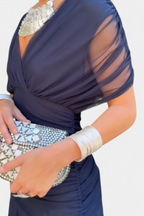 Elegant Off-Shoulder Evening Dress with Flowing Skirt | Timeless Gown for Special Occasions 10