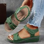 Elegant Orthopedic Sandals | Wedge Heel Design with Adjustable Straps | All-Day Comfort for Pain-Free Walking 1