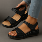 Elegant Orthopedic Sandals | Wedge Heel Design with Adjustable Straps | All-Day Comfort for Pain-Free Walking 9