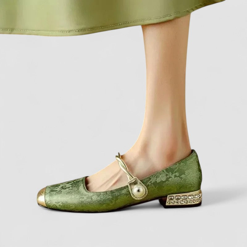 Elegant Orthopedic Women's Shoes | Low Block Heel Mary Jane Design for All-Day Comfort 1