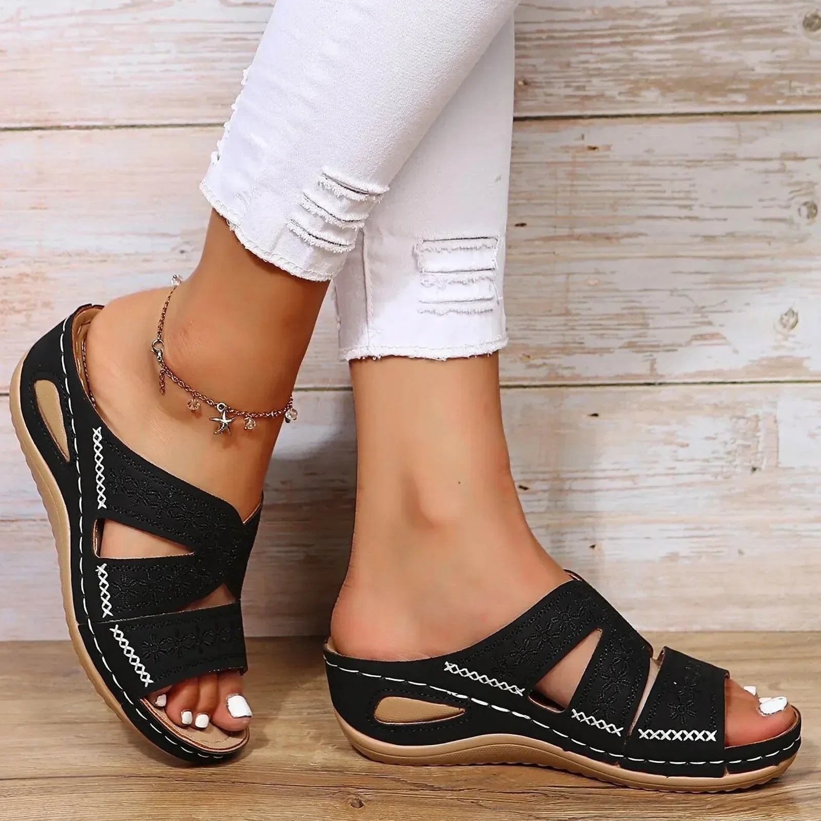 Elegant Sandals | Women's Orthopedic Adjustable Sandals with Cushioned Soles | Stylish Design for All-Day Comfort 2