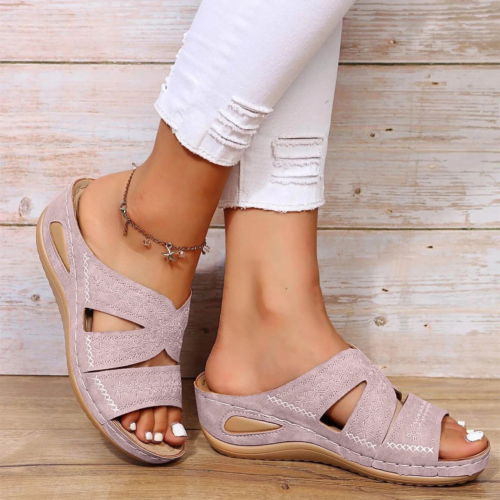 Elegant Sandals | Women's Orthopedic Adjustable Sandals with Cushioned Soles | Stylish Design for All-Day Comfort 4