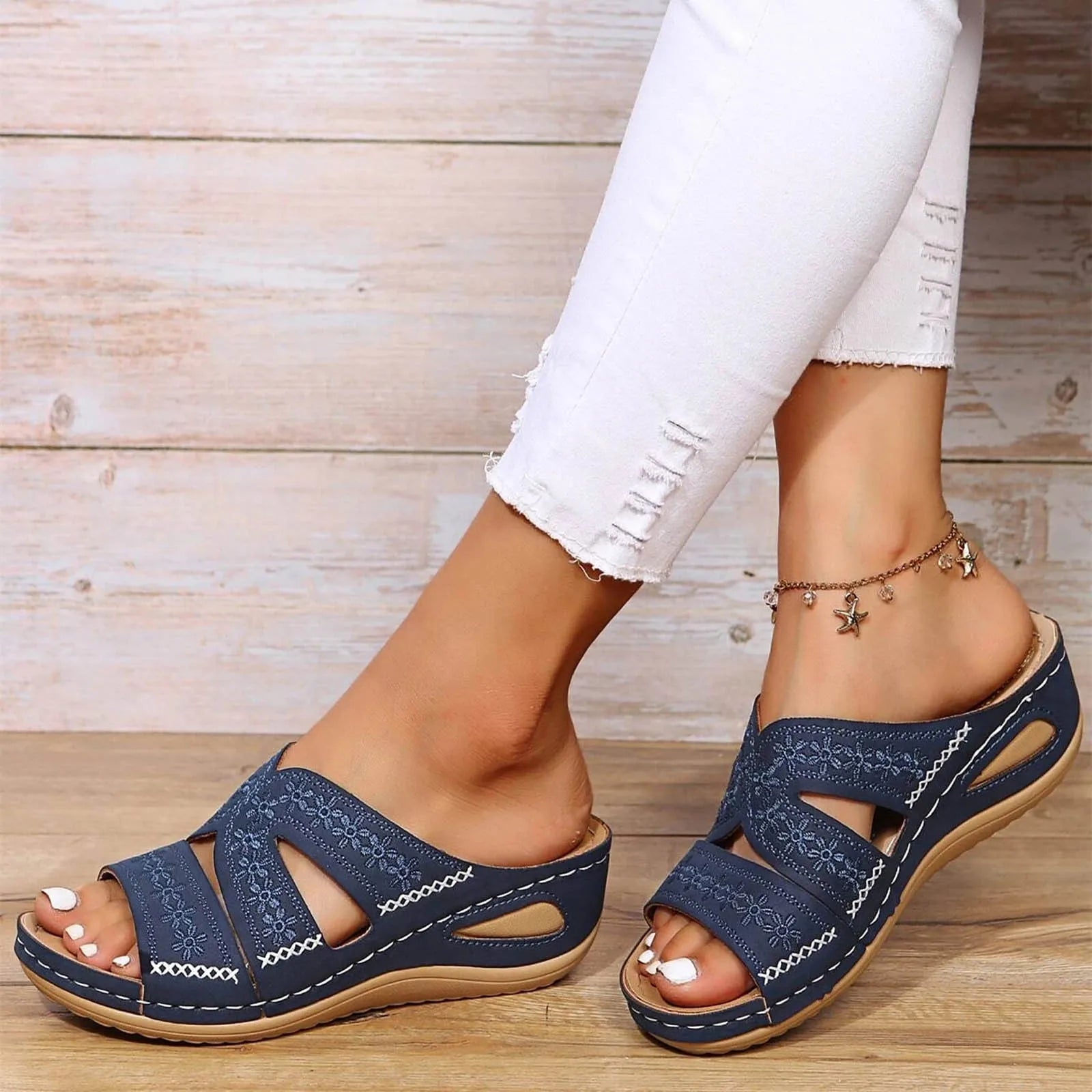 Elegant Sandals | Women's Orthopedic Adjustable Sandals with Cushioned Soles | Stylish Design for All-Day Comfort 7
