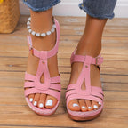 Elegant Sandals | Women's Sandals with Cushioned Footbed & Adjustable Buckle | Comfortable Fit for All-Day Wear 0