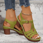 Elegant Sandals | Women's Sandals with Cushioned Footbed & Adjustable Buckle | Comfortable Fit for All-Day Wear 11