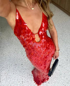 Elegant Sequin Backless Dress for Women with Flattering Fit | Perfect for Special Occasions 2