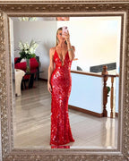 Elegant Sequin Backless Dress for Women with Flattering Fit | Perfect for Special Occasions 5