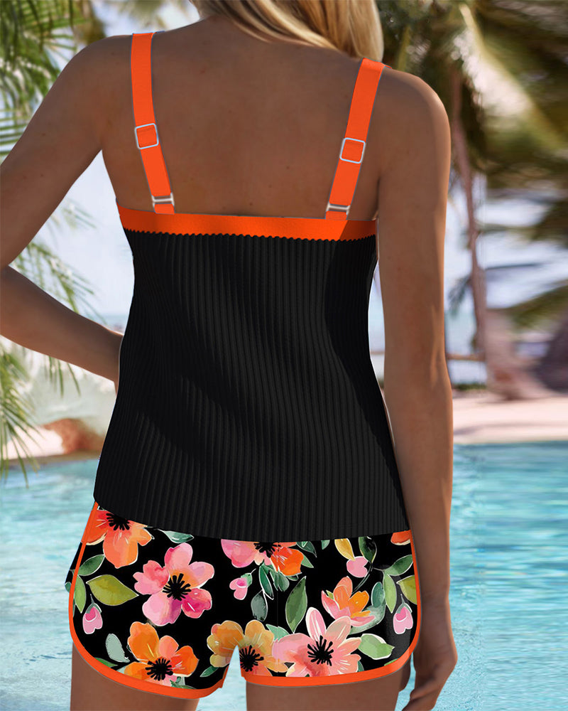 Elegant Tankini Swimwear | Women's Tummy Control Tankini Set with Flattering Fit for Confidence 1