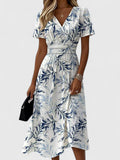Elegant V-Neck Women's Dress | Flattering Lightweight Design for Wedding Guests 0