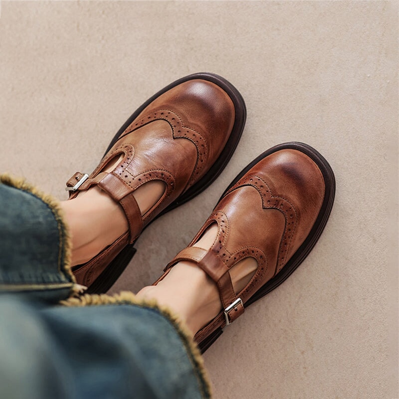 Elegant Vegan Leather Mary Jane Sandal with All-Day Comfort Sole | Timeless Style for Everyday Wear 1