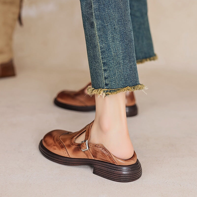 Elegant Vegan Leather Mary Jane Sandal with All-Day Comfort Sole | Timeless Style for Everyday Wear 4