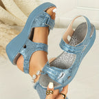 Elegant Wedge Sandals for Women with Cushioned Footbed | Stylish Design for All-Day Comfort 6