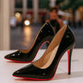 Elegant Women's Heels | Cushioned Insoles for All-Day Comfort | Timeless Black Design 0