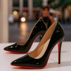 Elegant Women's Heels | Cushioned Insoles for All-Day Comfort | Timeless Black Design 0