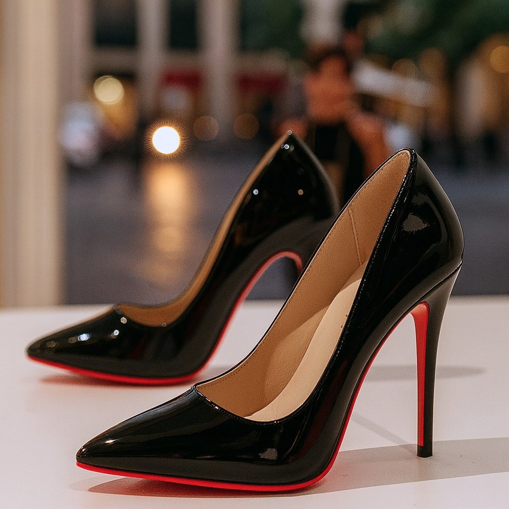Elegant Women's Heels | Cushioned Insoles for All-Day Comfort | Timeless Black Design 0