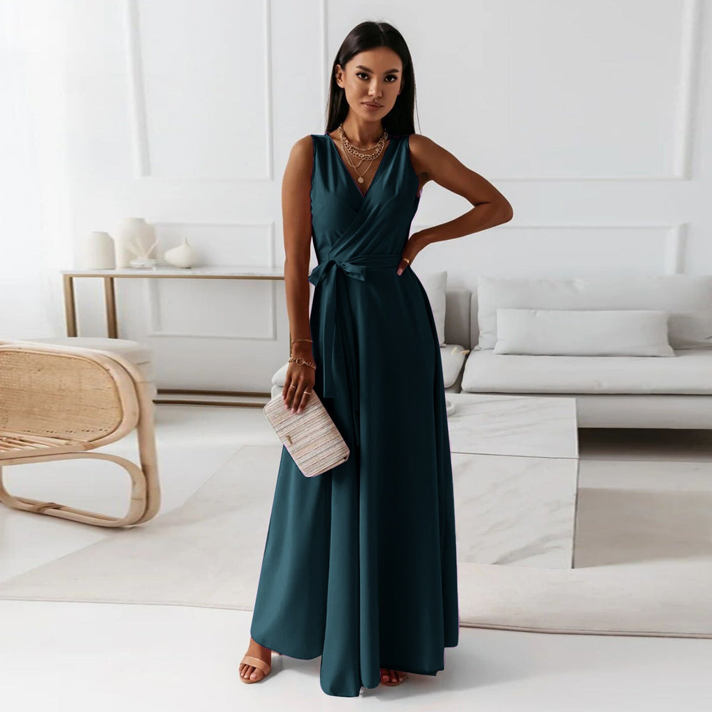 Elegant Wrap Maxi Dress for Women with Flattering Design | Perfect Long Dress for Weddings and Formal Events 1
