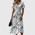 Elegant Wrap | Women's Dress with Flattering Fit & Soft Skirt | Versatile Style for Summer Events 0