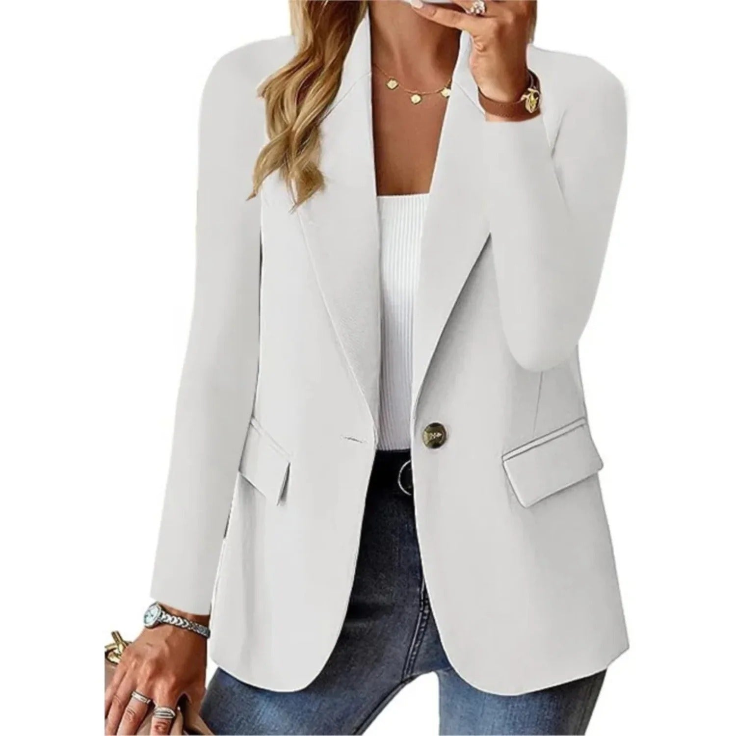 Elegant | Women's Blazer with Soft Structure & Defined Lines | Versatile Layering for Effortless Style