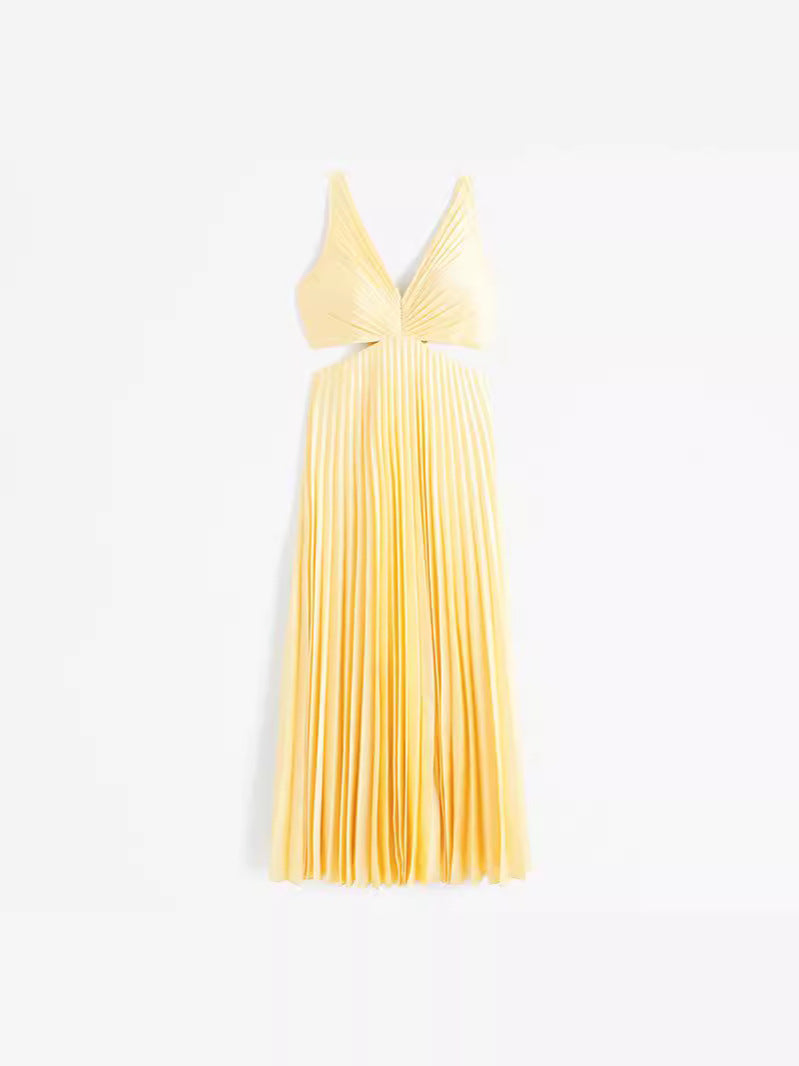 Elle Collection | Women's V-Neck Maxi Dress with Flowing Silhouette | Elegant Evening Wear for Timeless Style 5