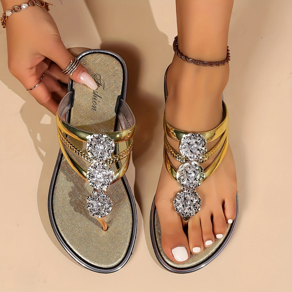 Eloira | Women's Sandals with Dazzling Crystal Accents | Comfortable Fit for Effortless Elegance 2