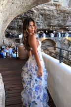 Eloise Collection | Women's Floral Maxi Dress with Breezy Split Skirt | Elegant Summer Style for Garden Events 1