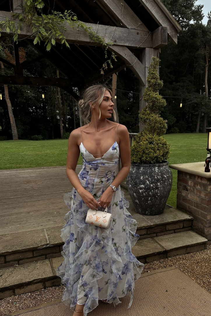 Eloise Collection | Women's Floral Maxi Dress with Breezy Split Skirt | Elegant Summer Style for Garden Events 5