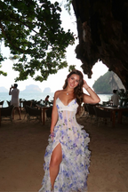 Eloise Collection | Women's Floral Maxi Dress with Breezy Split Skirt | Elegant Summer Style for Garden Events 6
