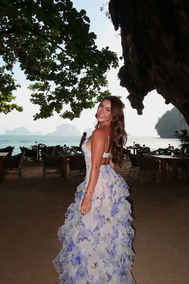 Eloise Collection | Women's Floral Maxi Dress with Breezy Split Skirt | Elegant Summer Style for Garden Events 7