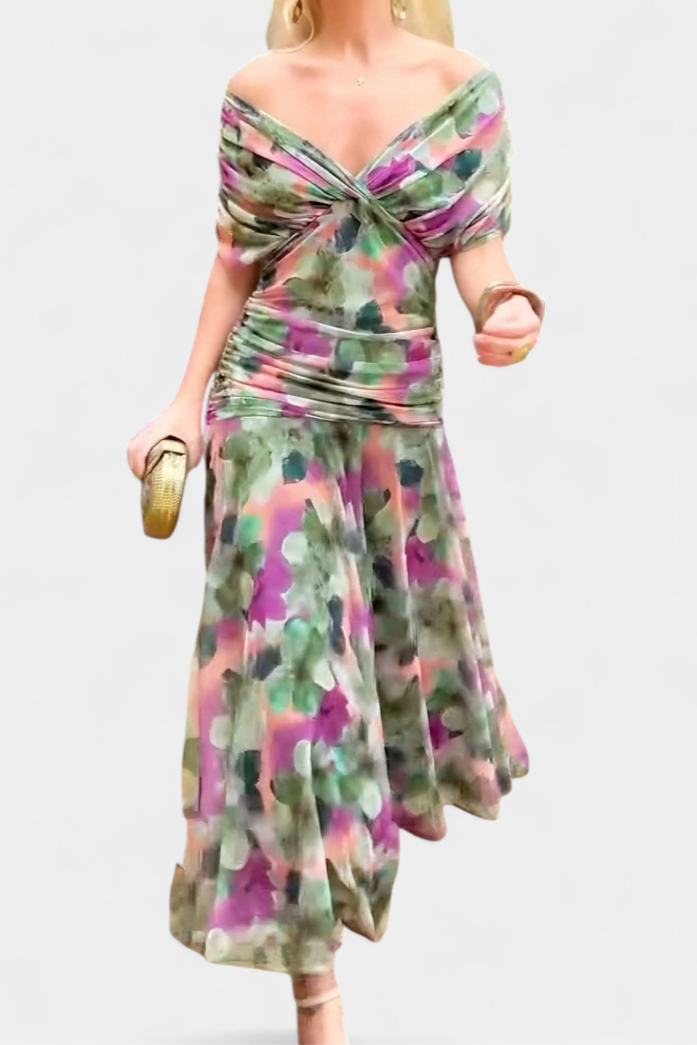 Eryzziah | Summer Maxi Dress for Women with Elegant Floral Print | Flattering Fit for Any Occasion 7
