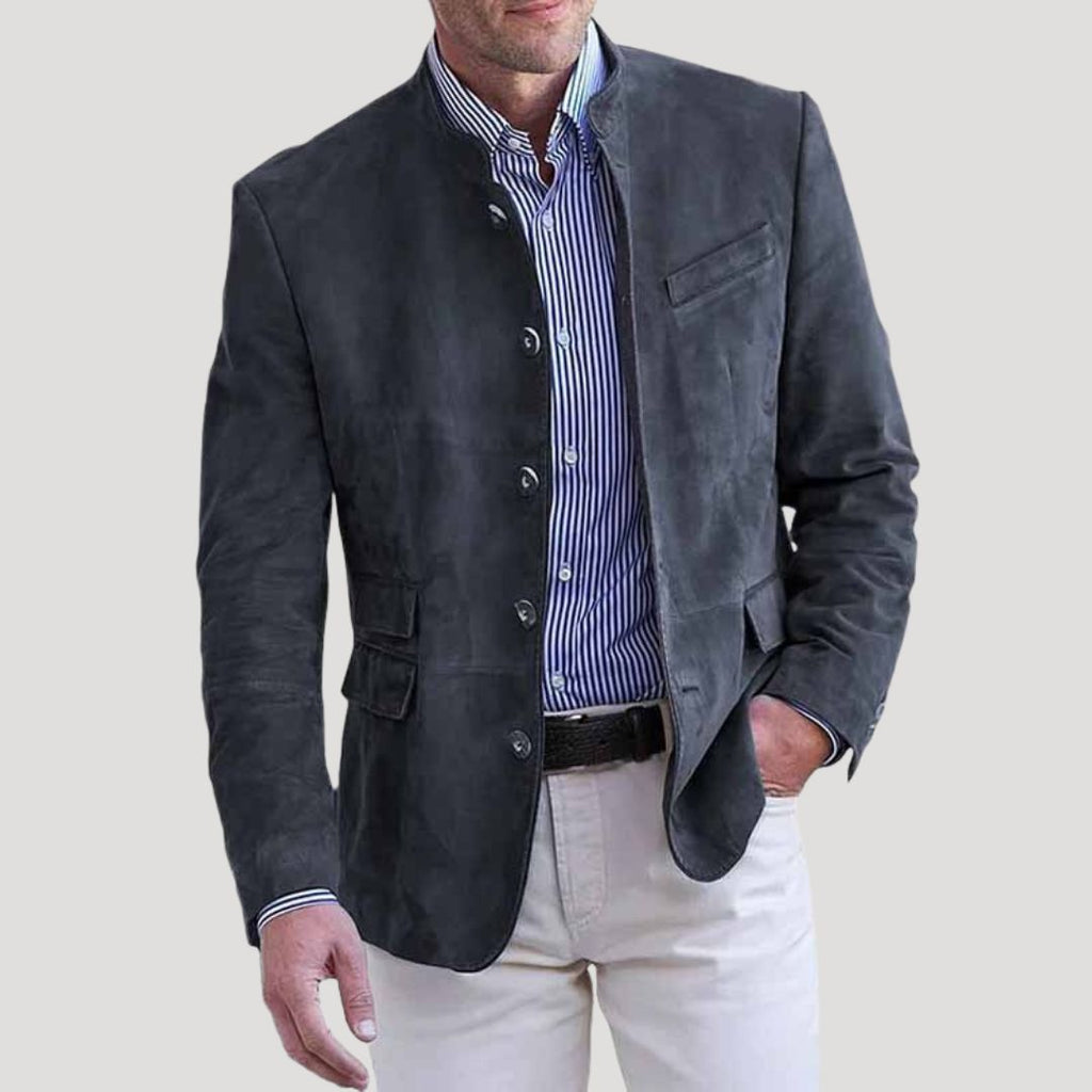 Ethan | Tailored Soft Brown Men's Blazer Coat for Winter 0