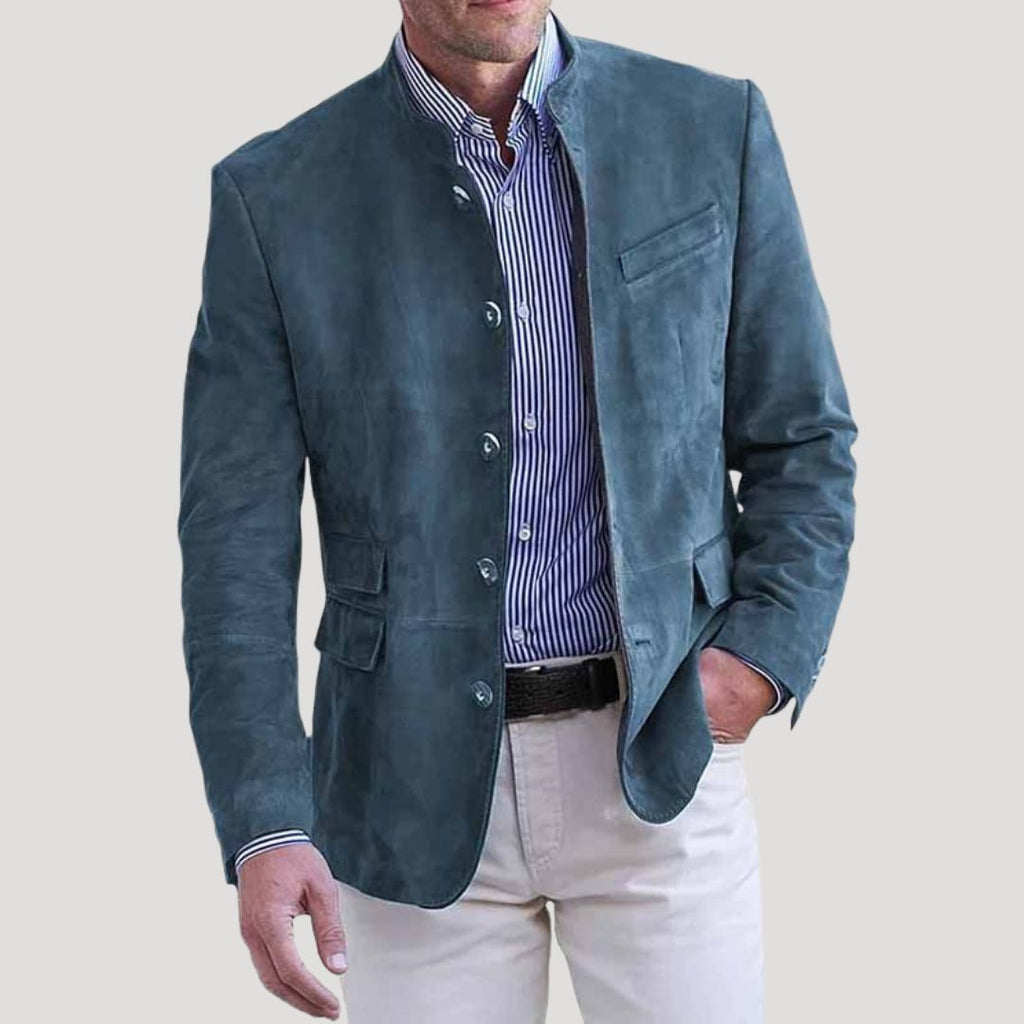 Ethan | Tailored Soft Brown Men's Blazer Coat for Winter 3